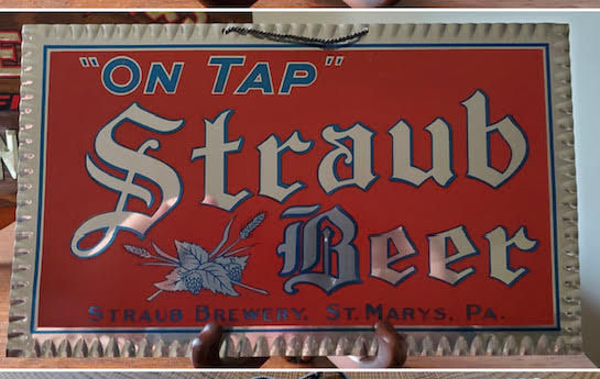 Straub Beer Sign